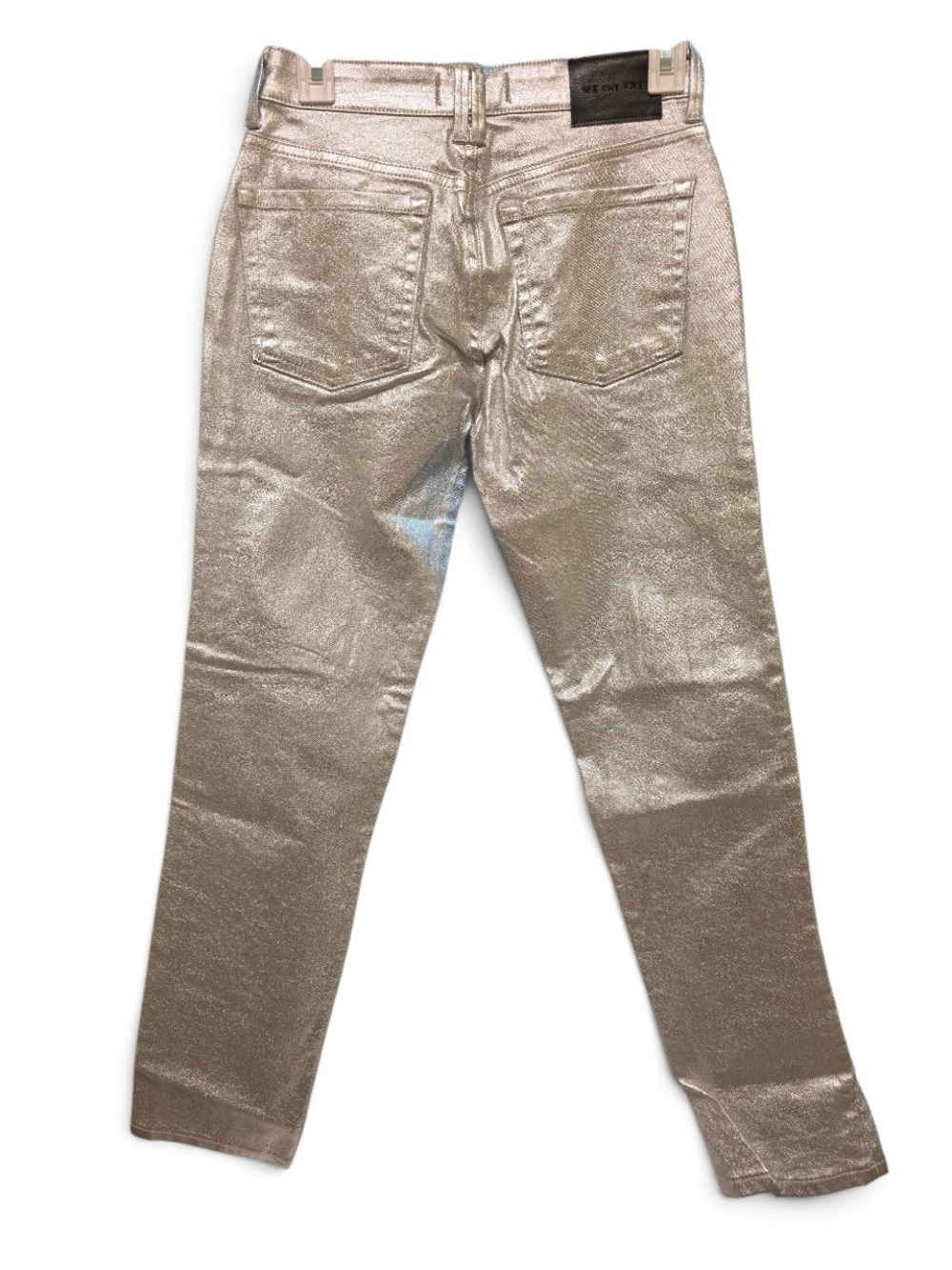Free People We The Free Oracle Metallic Pants Divine Size 27 - Picture 4 of 5